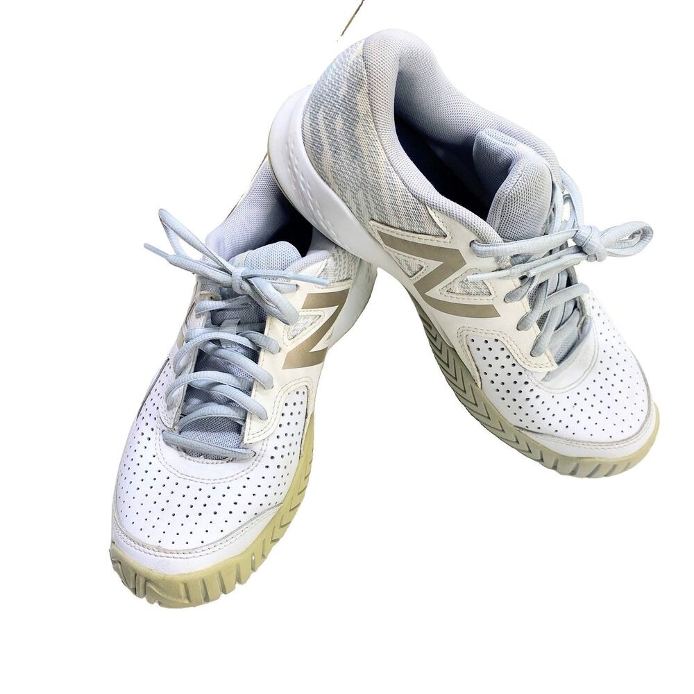 New Balance WCH696G3 Women Tennis Pickleball Shoes White Gold Size 7 B